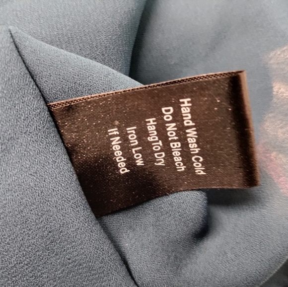 Blu Pepper | Floral Longline Tunic Blouse Top Size Small /Navy - Picture 14 of 16